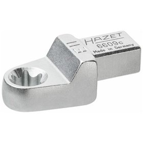 HAZET - Einsteck TORX® Ringschlüssel 6609C-E11, Einsteck-Vierkant 9 x 12mm, Außen TORX® Profil, E11