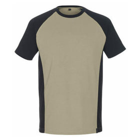 MASCOT® - T-Shirt UNIQUE, Hellkhaki/Schwarz, Größe XS