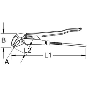 KSTOOLS® - BERYLLIUMplus Eckrohrzange 1"