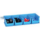 allit® - Sichtboxen-Set blau 600x240x125mm