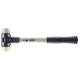 HALDER - SIMPLEX-Schonhammer, TPE-mid / Nylon, mit verstärktem Tempergussgehäuse und Fiberglasstiel | D=30 mm | 3738.030