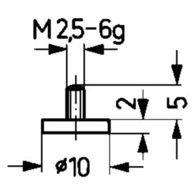 Käfer - Messeinsatz Stahl Abb.11/20,0mm