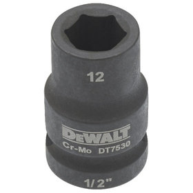 DeWALT - Steckschlüssel 1/2" kurz schlagfest 12mm