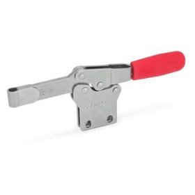 Ganter Norm® - 820.1-75-P-NI Edelstahl-Schnellspanner, Spannhebel horizontal, mit senkrechtem Fuß