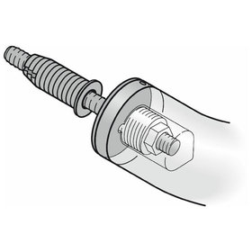 FSB - Stoßgriff-Befestigung 05 0580,eins.,Maß X 10-30 verz.