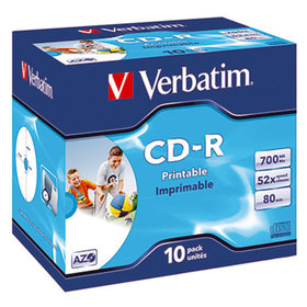 Verbatim® - CD-R 43325 52x 700MB 80Min. Jewelcase 10er-Pack
