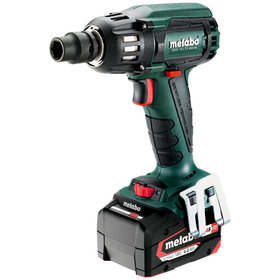 metabo® - Akku-Schlagschrauber SSW 18 LTX 400 BL (602205500), metaBOX 145, 18V 2x4Ah Li-Power + ASC 55