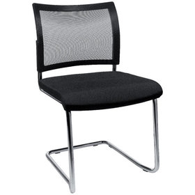 Topstar® - Besucher-Stuhl Visit20 mit Polster/Netz, schwarz