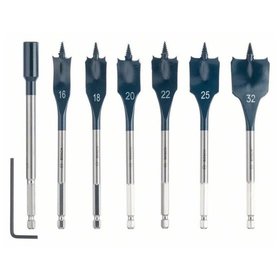 Bosch - Flachfräsbohrer-Set Self Cut Speed 7-teilig ø16 - 32mm