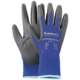 FORMAT - Handschuh MechanicTouch, blau/schwarz,,Größe 6