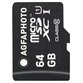 Agfa Photo - Speicherkarte Micro-SDXC 10582 64GB C10 UHS-1 High Speed +Adapter