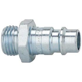 RIEGLER® - Nippel für Kupplung NW7,2-7,8, Stahl gehärtet/verzinkt, G 3/8" A, 0- 35 bar