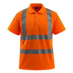MASCOT® - Polo-Shirt SAFE LIGHT, hi-vis Orange, Größe 2XL