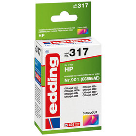 edding - EDD-317 ersetzt HP 901 (CC656AE) - 3-Farbig - 18 ml