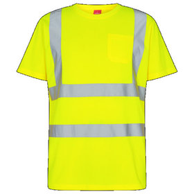 Engel - Safety T-Shirt mit Brusttasche 9541-151, Warngelb, Größe 2XL