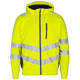 Engel - Safety Sweatcardigan 8025-241, Warngelb/Schwarz, Größe L