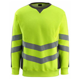 MASCOT® - Wigton Sweatshirt SAFE SUPREME, hi-vis Gelb/Dunkelanthrazit, Größe 2XL