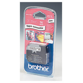 brother - P-touch Schriftbandkassette MK231BZ 12mm x 8m unlaminiert schwarz auf weiß
