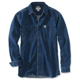 carhartt® - Herren Hemd DENIM LONG SLEEVE SHIRT, levee, Größe S