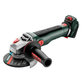 metabo® - Akku-Winkelschleifer WVB 18 LT BL 11-125 Quick (613057840), mit Bremse, Drehzahlregelung, Schnellspannmutter, drehbarem Akkupack, metaBOX 165 L