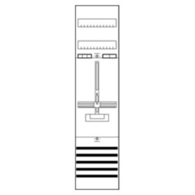 Striebel - Komplettfeld 1Z 1stö 2V m.Verdr 300mm 1050x250mm mit Verdrahtung