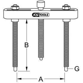 KSTOOLS® - Abziehvorrichtung für Trennmesser, 45-140mm