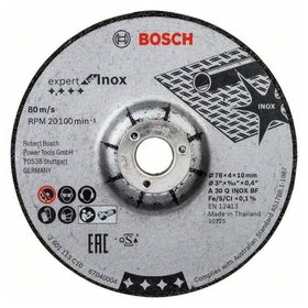 Bosch - Schruppscheibe Expert for Inox A 30 Q INOX BF, 76 x 4 x 10mm, 2 Stück (2608601705)