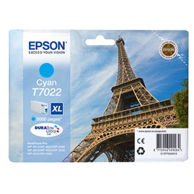 EPSON® - Tintenpatrone C13T70224010 T7022XL 2.000 Seiten 21ml cyan