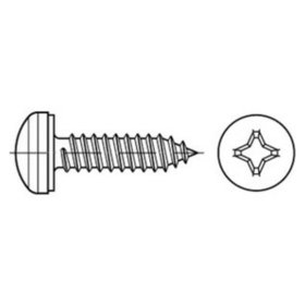 Kappenschrauben 88981 ähnlich DIN 7981 A2 3,9 x 25 -H A 2 S