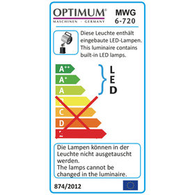 OPTIMUM® - LED MWB6-720 / 230V AC Maschinen- und Arbeitsleuchte