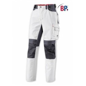 BP® - Arbeitshose 1789 555 weiß/dunkelgrau, Größe 50l