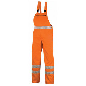 teXXor® - Warnschutz-Latzhose HAMILTON 4304, warnorange, Größe 42