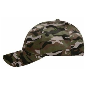 James & Nicholson - Camouflage Cap MB6227, oliv/schwarz, Einheitsgröße