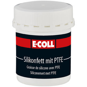 E-COLL - Silikonfett mit PTFE farblos, Lebensmitteleignung, 80g Dose