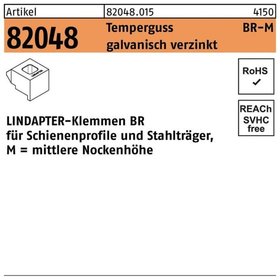 LINDAPTER-Klemme ART 82048 GT BR 12 kurz galvanisch verzinkt S