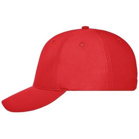 James & Nicholson - 6 Panel Workwear Colour Cap MB6235, rot, Einheitsgröße