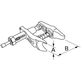 KSTOOLS® - Hydraulischer Kugelgelenk-Ausdrücker, 45mm