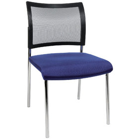 Topstar® - Besucher-Stuhl Visit10 mit Polster/Netz, blau