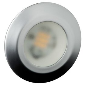 Rutec - LED-Einbaustrahler 6W 3000K A+ 448lm chr mt 1LED IP44 Konv 35° Direktans