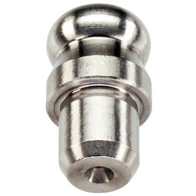 HALDER - Aufnahmebolzen, mit Kugelansatz/Kugelansatz voll | d1=10 mm / d2=7 mm / Rostfreier Stahl | 22630.0350