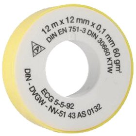 aircraft® - PTFE Gewindedichtband 10m Rolle 12 x 0,1mm