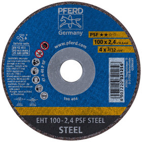 PFERD - Trennscheibe EHT 100x2,4x16 mm gerade Universallinie PSF STEEL für Stahl