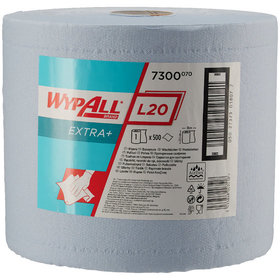 WYPALL® - KC Wischtuch L20 blau, 2-lagig, nassfest, 500 Abrisse, 23,5x38cm