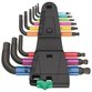 Wera® - Winkelschlüsselsatz, 950/9 Hex-Plus Multicolour 2 metrisch, BlackLaser, 9-teilig