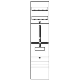 Striebel - Komplettfeld 1Z 1stö 1V 1050x250mm SS_5p mit Sammelschiene 5p 300mm