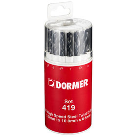 Dormer - Spiralbohrer-Satz HSS 118° DIN 338 Kurz Dampfanlassbehandlung A191419