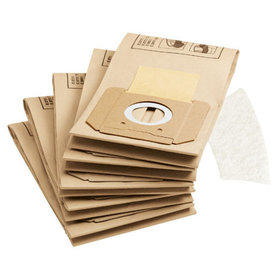 Kärcher - Filterset Papierfilter für Mehrzwecksauger, 210 x 355mm, 2-lagig, 5 Stück