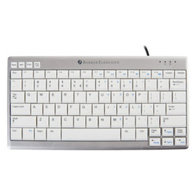 Bakker Elkhuizen - Tastatur UltraBoard 950, 28,5x1,9x14,7cm, weiß, BNEU950DE, 2 x U