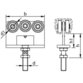 HELM - 392 Rollapparat M12 x 60, verzinkt, gelb