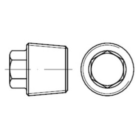 Verschlussschraube mit Außensechskant DIN 909 Stahl R 3/8"